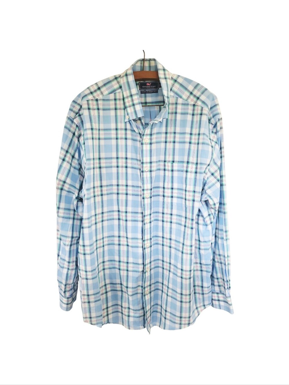 Men's Vineyard Vines Classic Murray Preppy Plaid Button Down Cotton Shirt XL